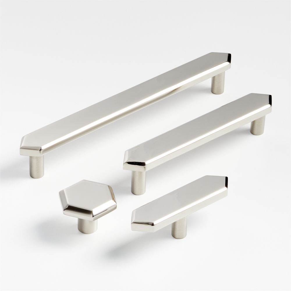 Hex Polished Nickel Knob and Bar Pulls- Image 3