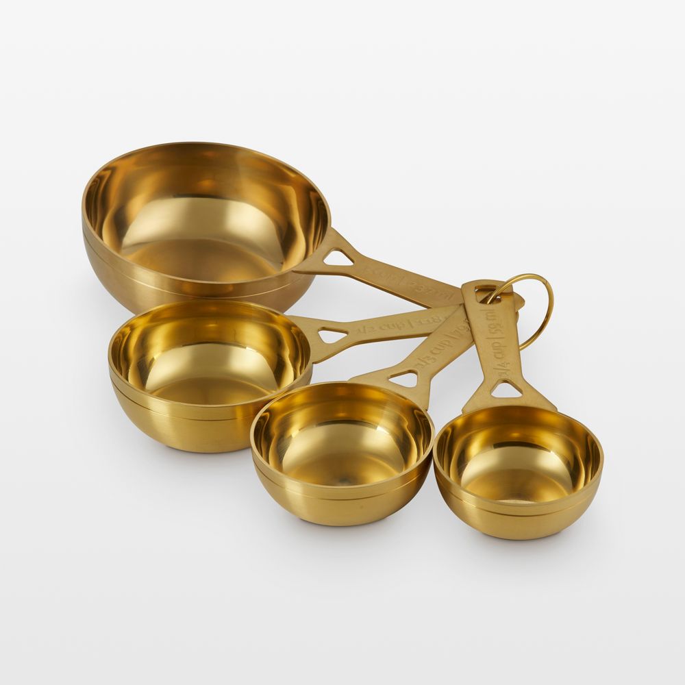 Le Creuset 4-Piece Gold Measuring Cup Set