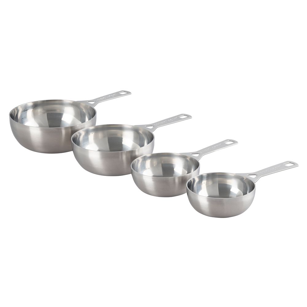 Le Creuset 4-Piece Stainless Steel Batch Baking Measuring Cup Set