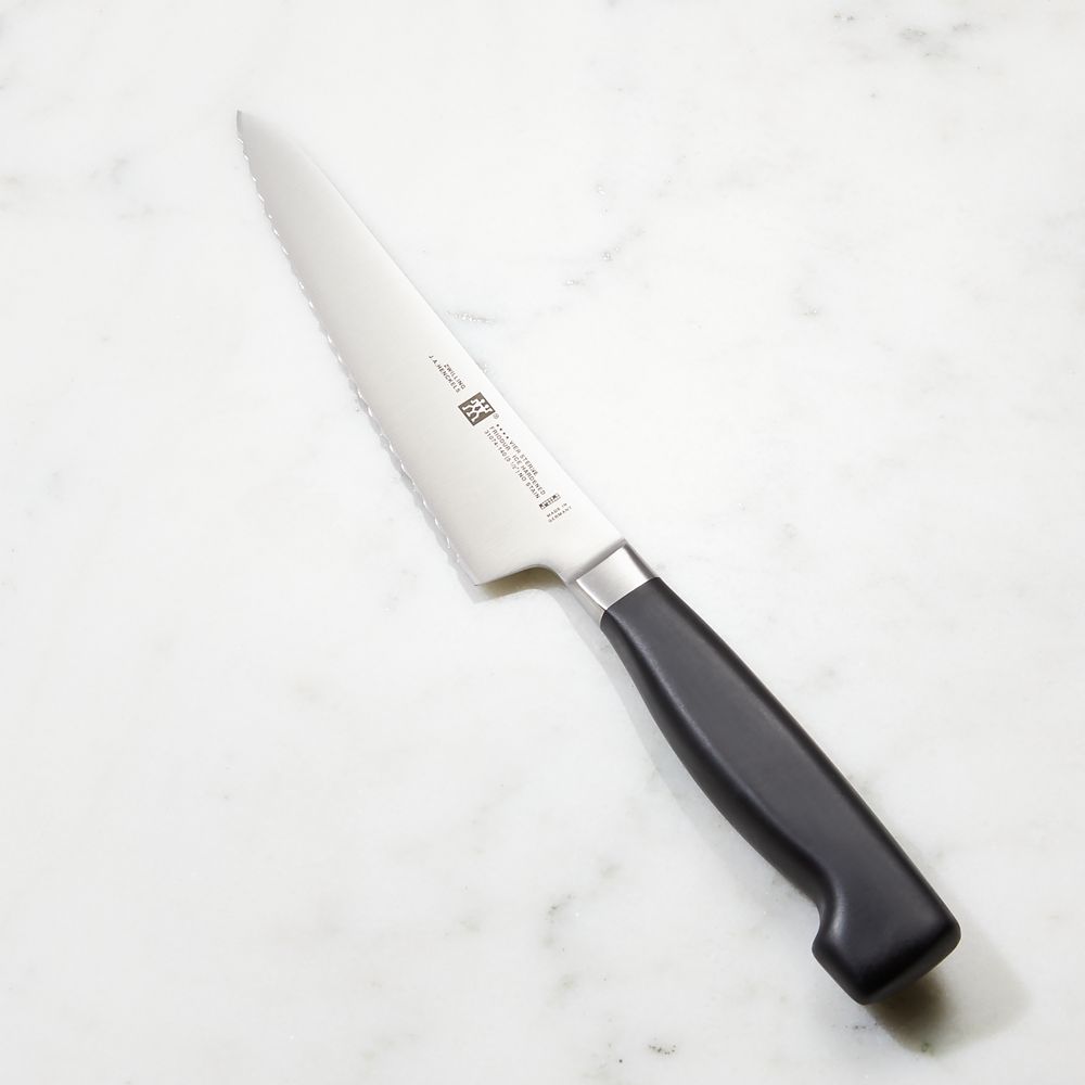 Zwilling 5.5" Serrated Prep Knife Four Star