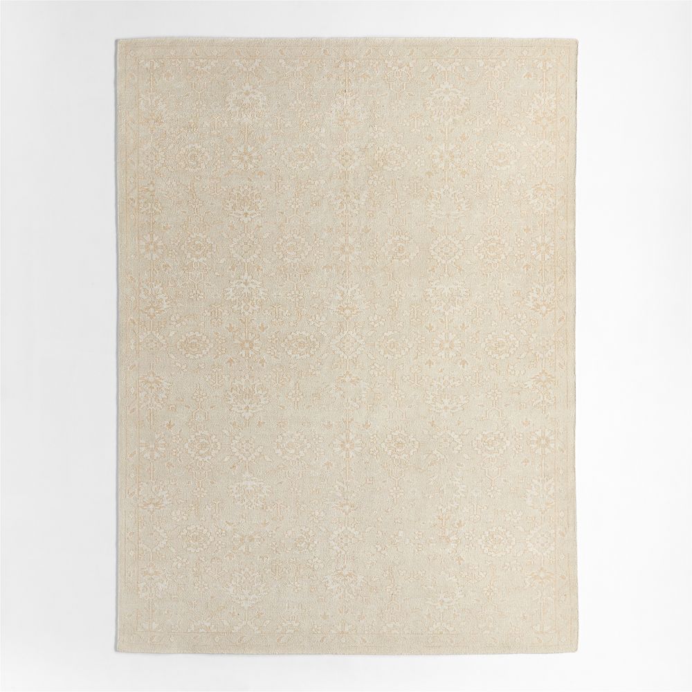 Positano Performance Traditional Ivory Handknotted Area Rug