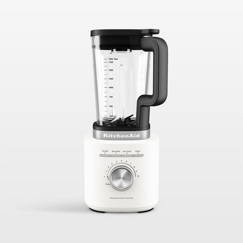 KitchenAid Porcelain White Pure Power Blender with Glass Jar