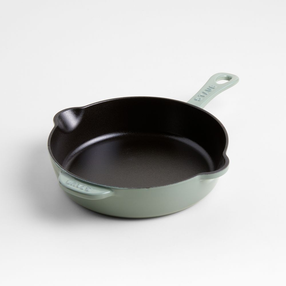 Staub 8.5" Eucalytpus Enameled Cast Iron Traditional Deep Skillet
