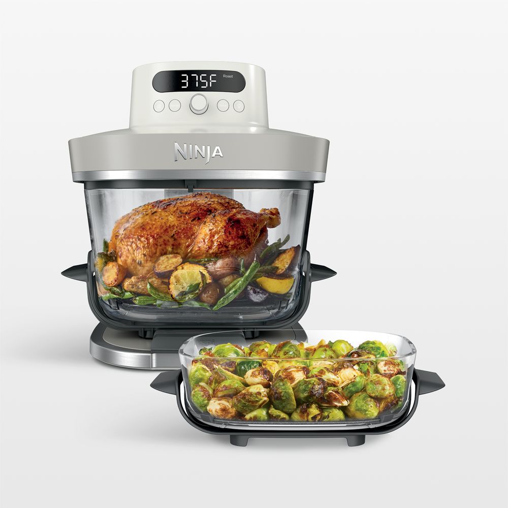 Ninja Crispi Pro Glass Air Fryer Cooking Station in Bone White