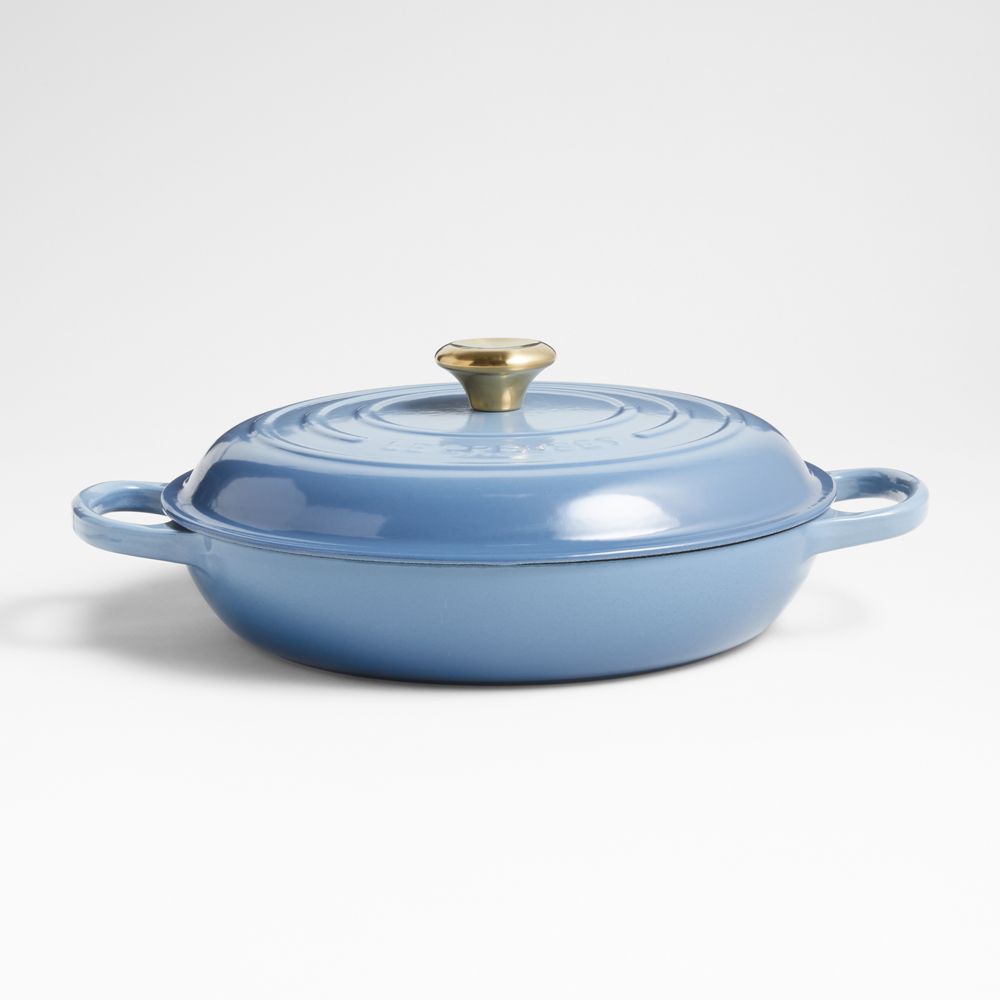 Le Creuset Signature 3.5-Qt. Chambray Enameled Cast Iron Braiser