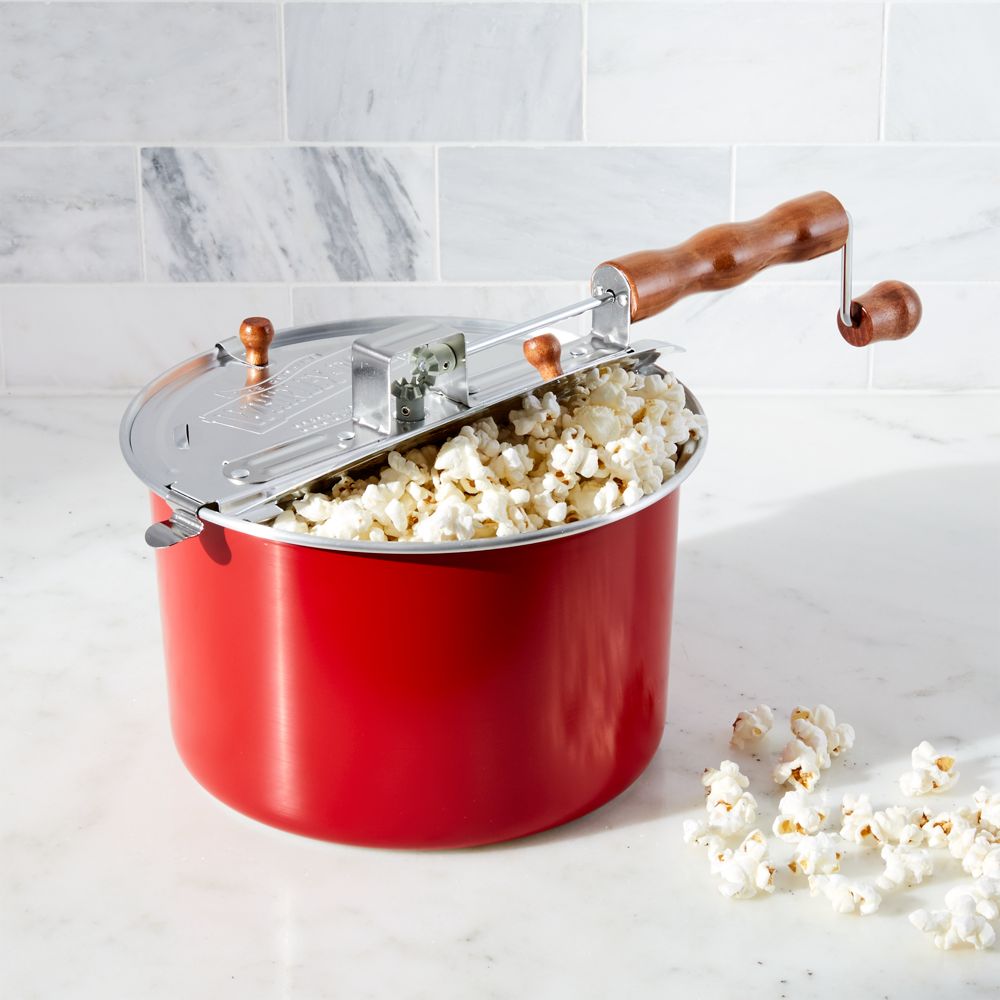 Red Stovetop Popcorn Popper