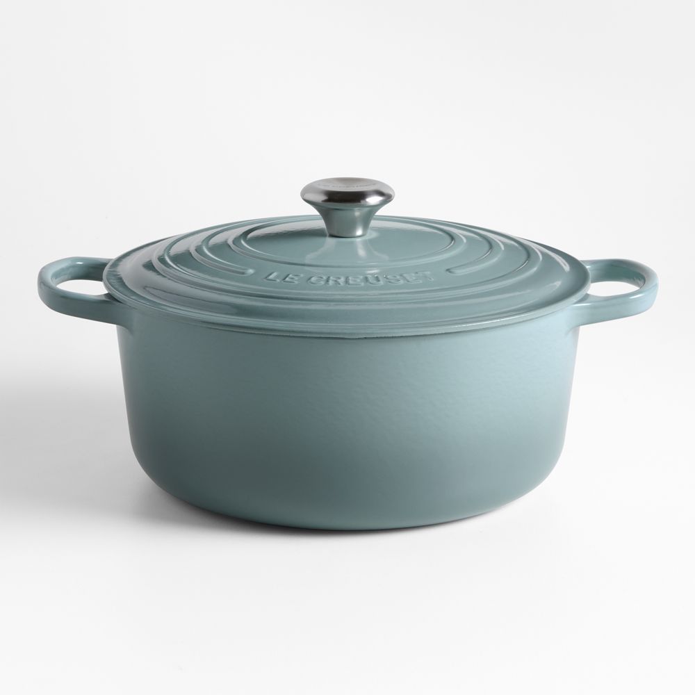 Le Creuset Signature 7.25-Qt. Sea Salt Enameled Cast Iron Round Dutch Oven