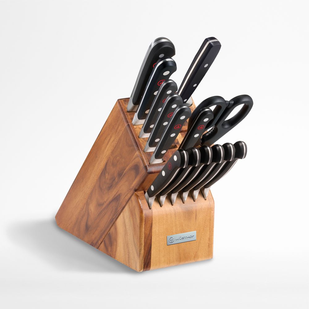 Wusthof Classic 15-Piece Acacia Knife Block Set