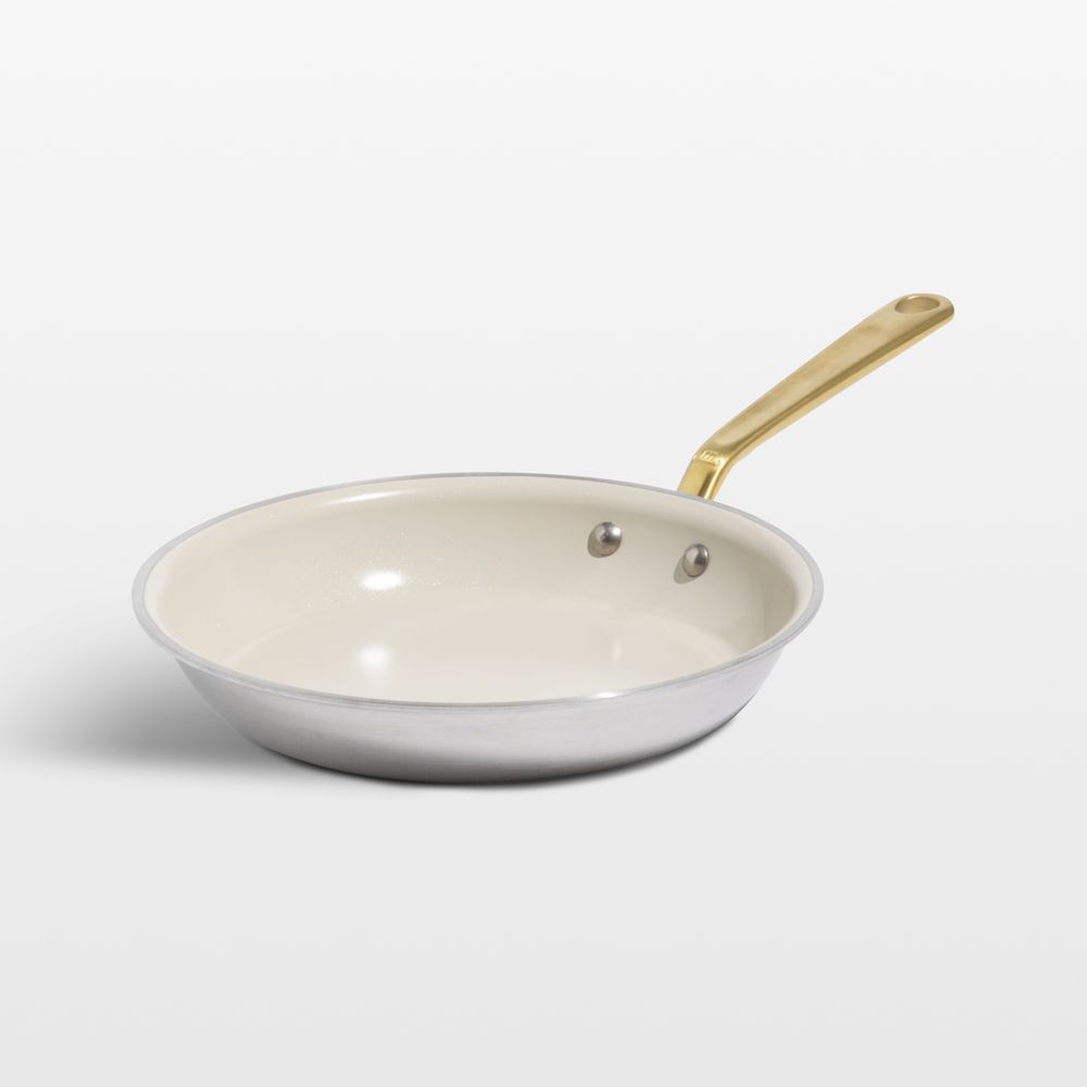 Made In CeramiClad Nonstick 10" Fry Pan with Brass Hardware