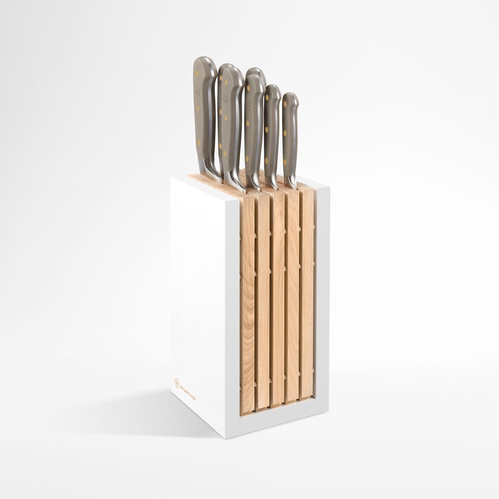 Wusthof Classic Velvet Oyster 8-Piece Knife Block Set