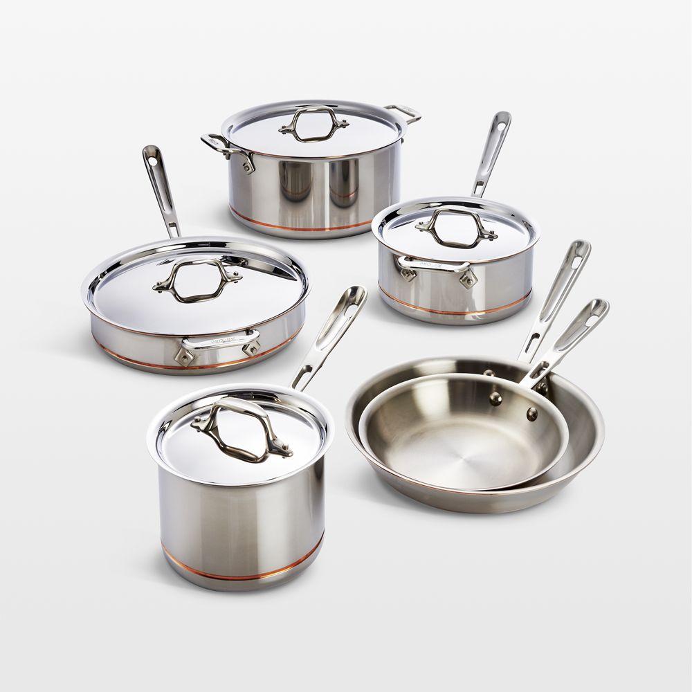 All-Clad Copper Core 10-Piece Cookware Set with Bonus