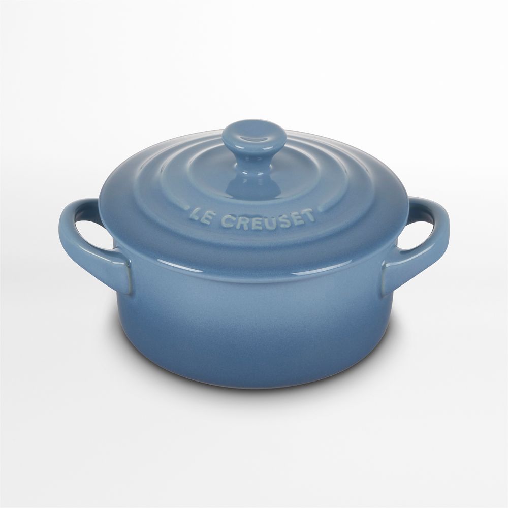 Le Creuset 8-Oz. Chambray Round Mini Cocotte with Lid