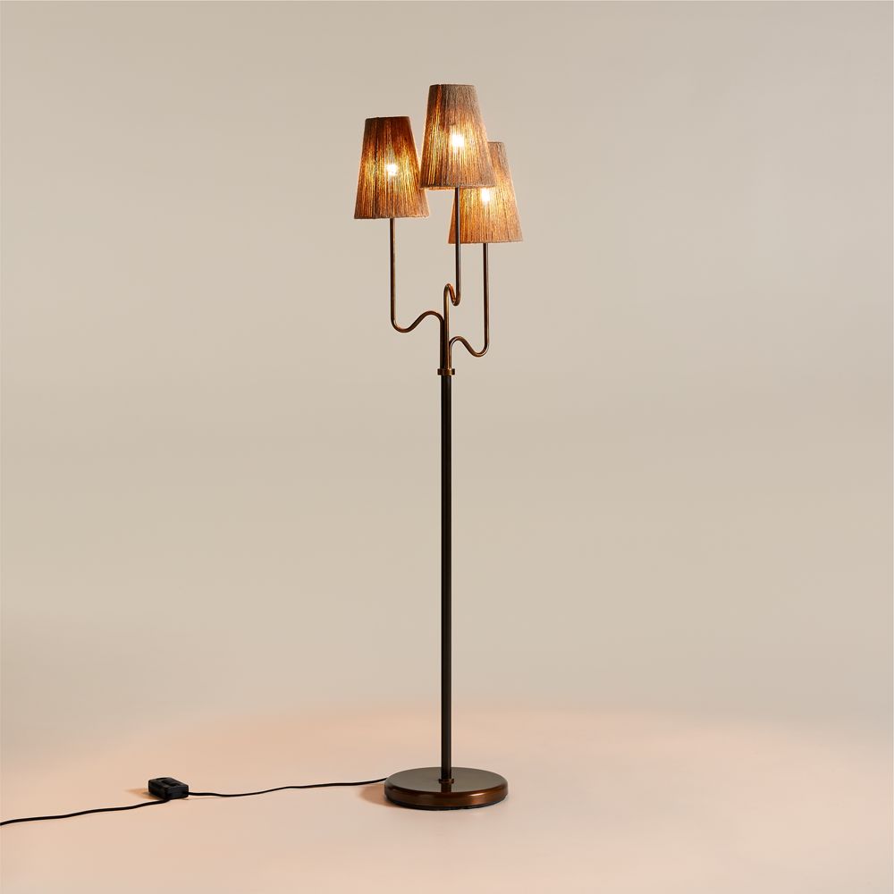 Ellery 3-Light Floor Lamp 68" by Jake Arnold