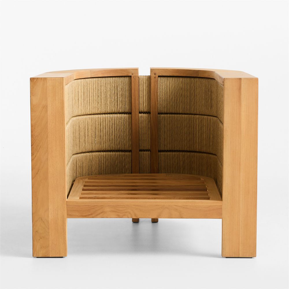 Bali Natural Teak Outdoor Lounge Chair Frame