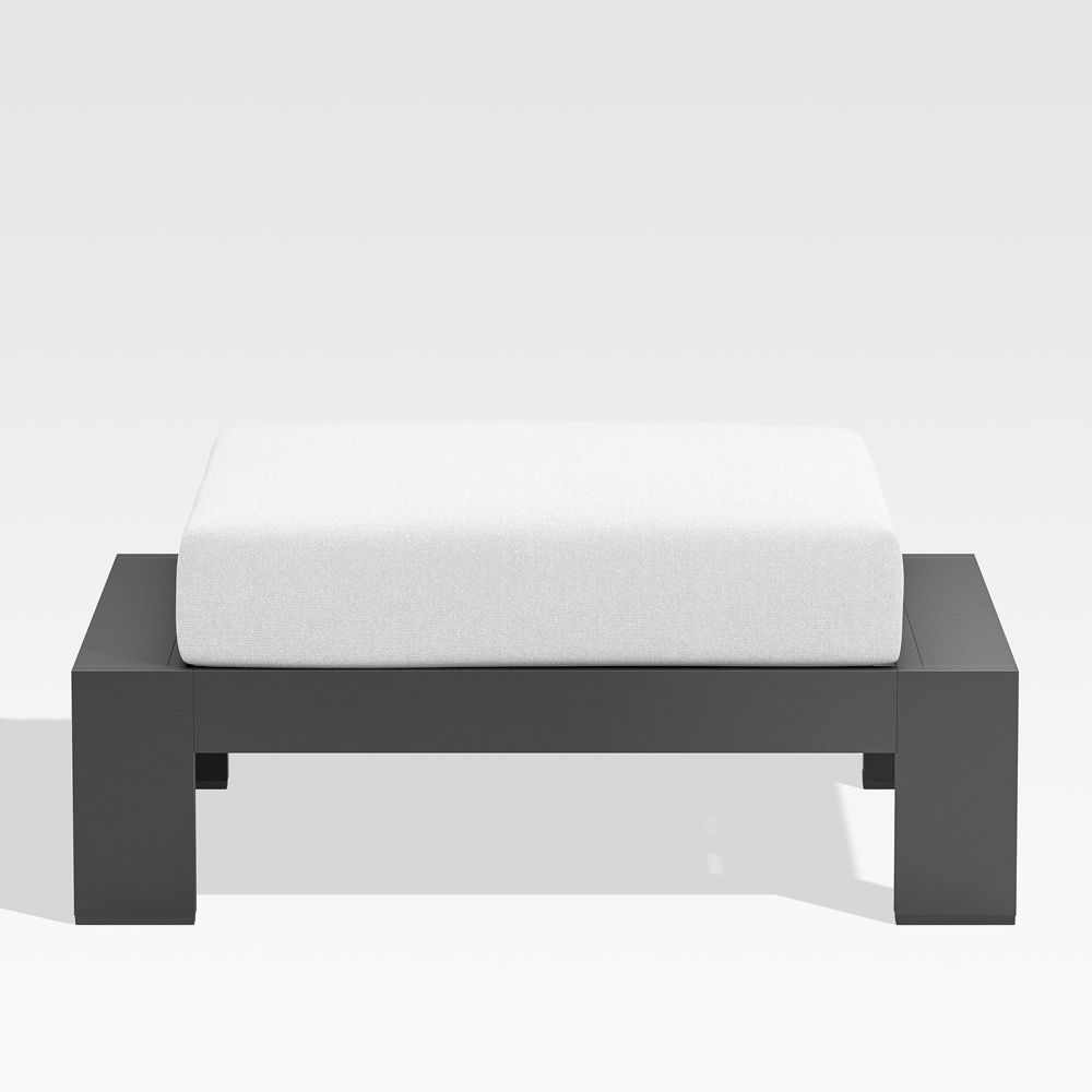 Walker Metal Outdoor Ottoman with Sunbrella Cushions
