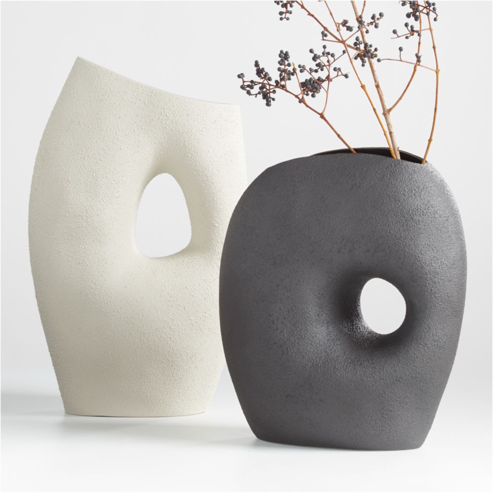 Clyborne Textured Ceramic Vases- Image 3