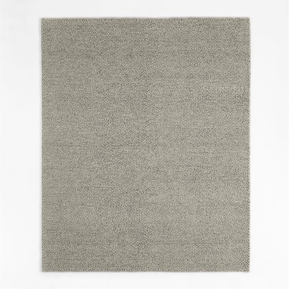 Orly Wool Blend Handwoven Grey Area Rug