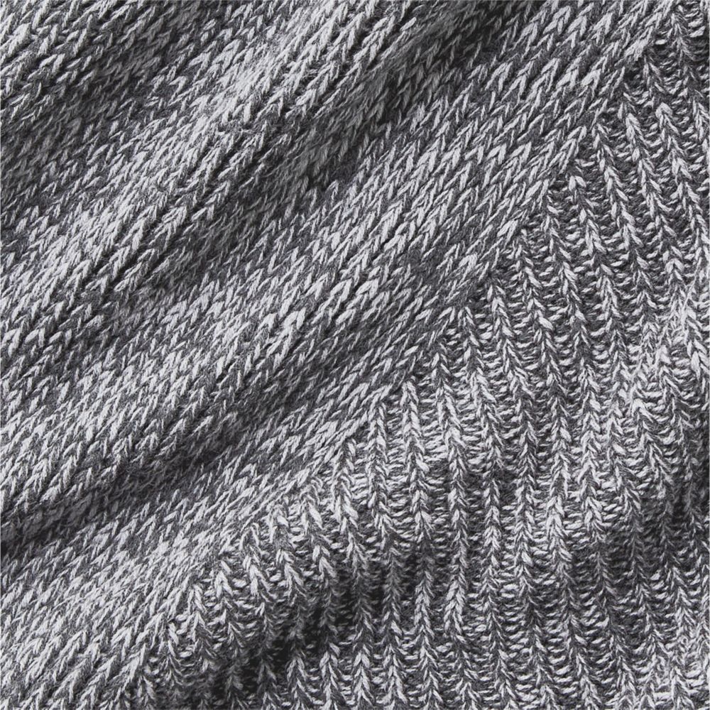 Alternative view of Sweater Knit 70"x55" Storm Grey Throw Blanket