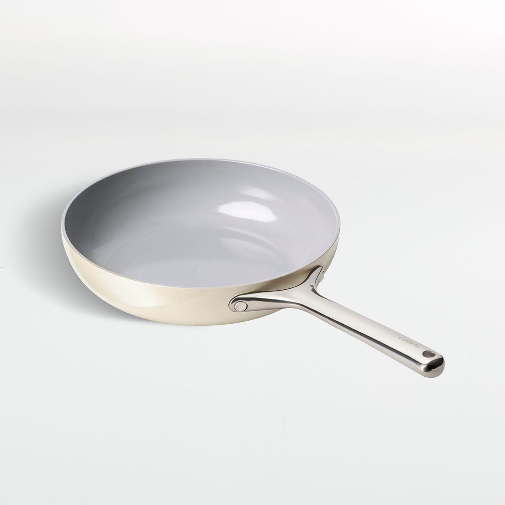 Caraway Cream Ceramic Nonstick 10.5" Fry Pan