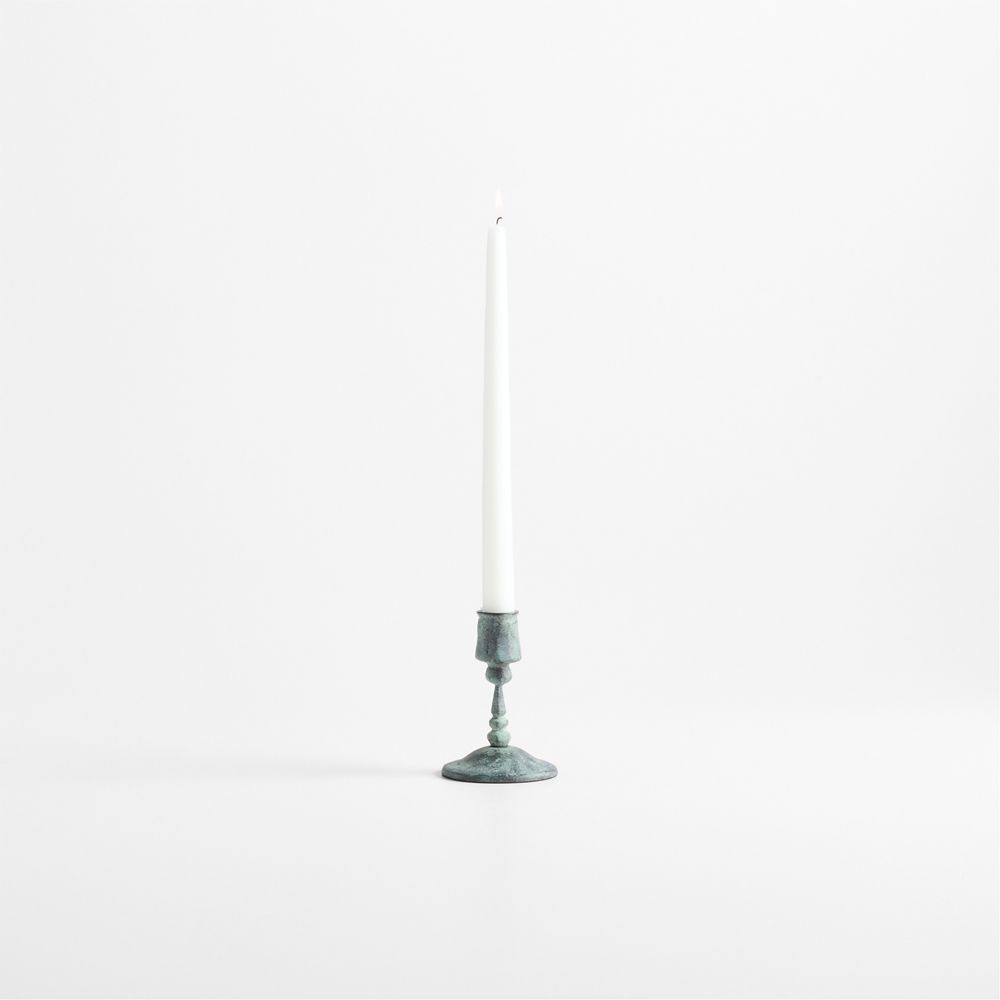 Luce Verdigris Taper Candle Holders 4.5"-16"