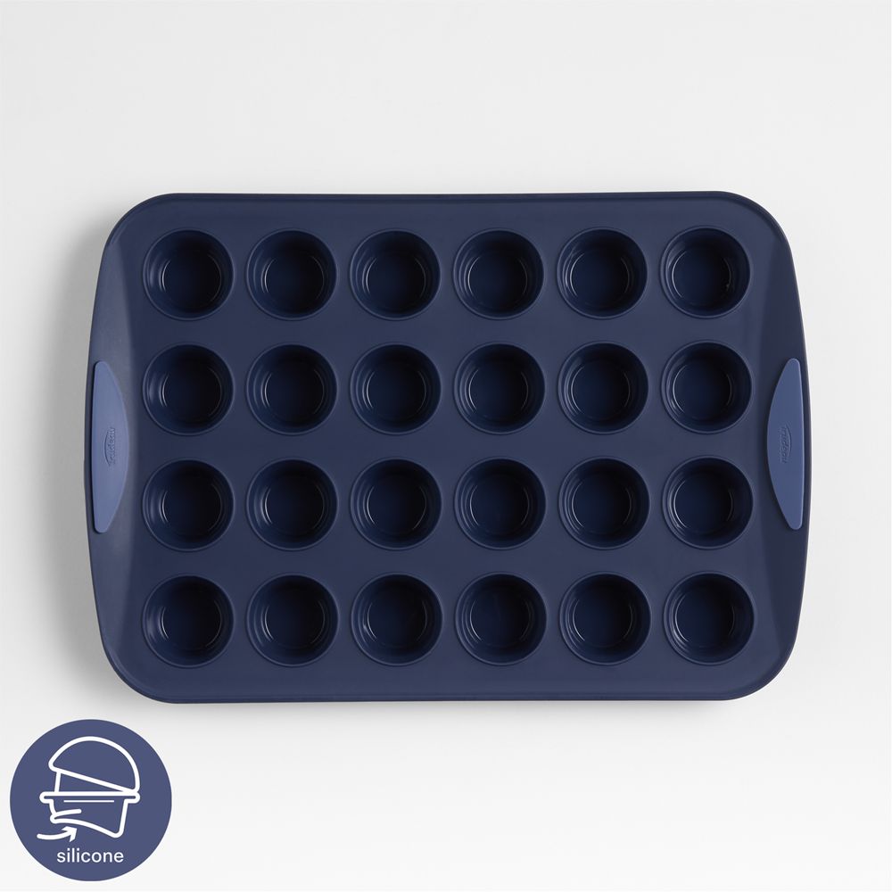 Crate & Barrel Trudeau 24-Cup Silicone Muffin Pan