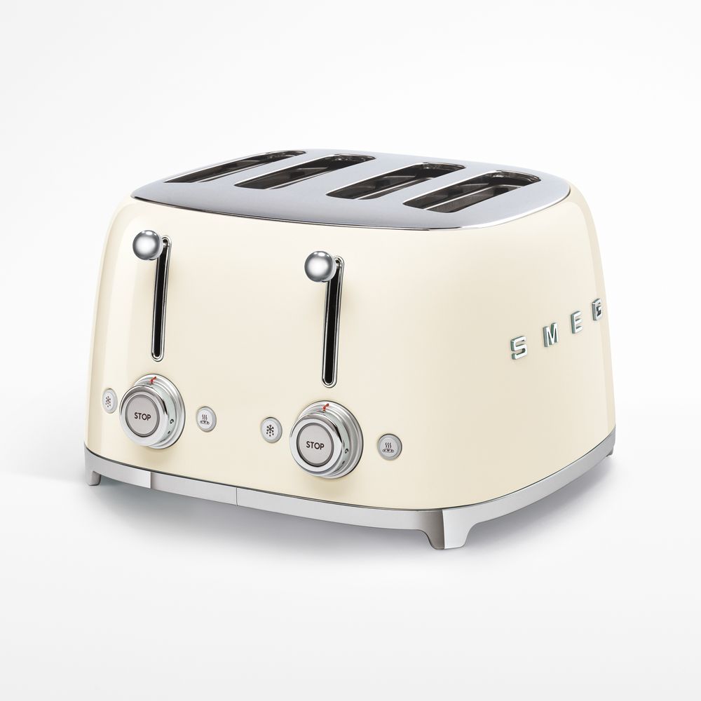 SMEG Cream 4x4-Slice Retro Toaster