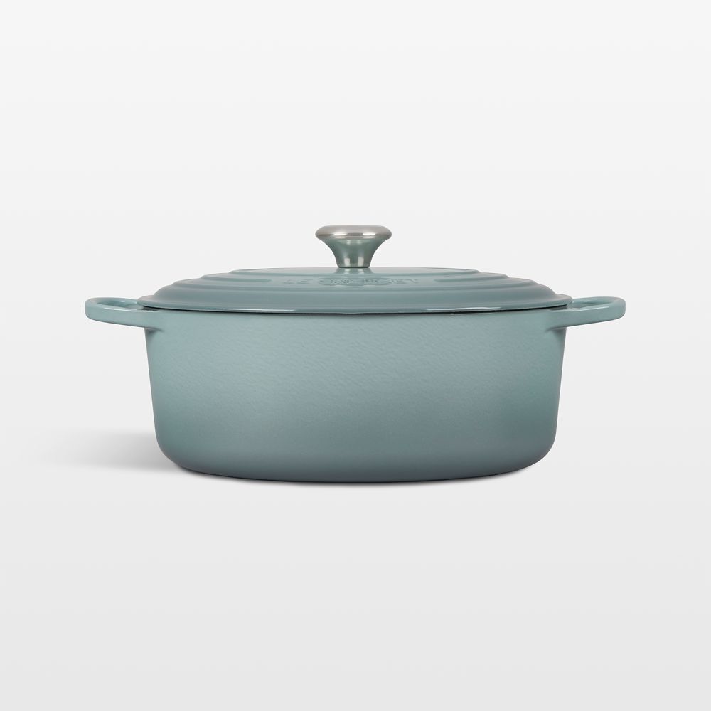 Le Creuset Signature 6.75-Qt. Sea Salt Enameled Cast Iron Oval Dutch Oven