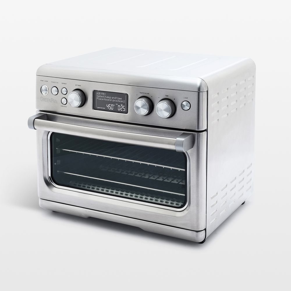 GreenPan Elite Convection Air Fryer Toaster Oven in Stainless Steel
