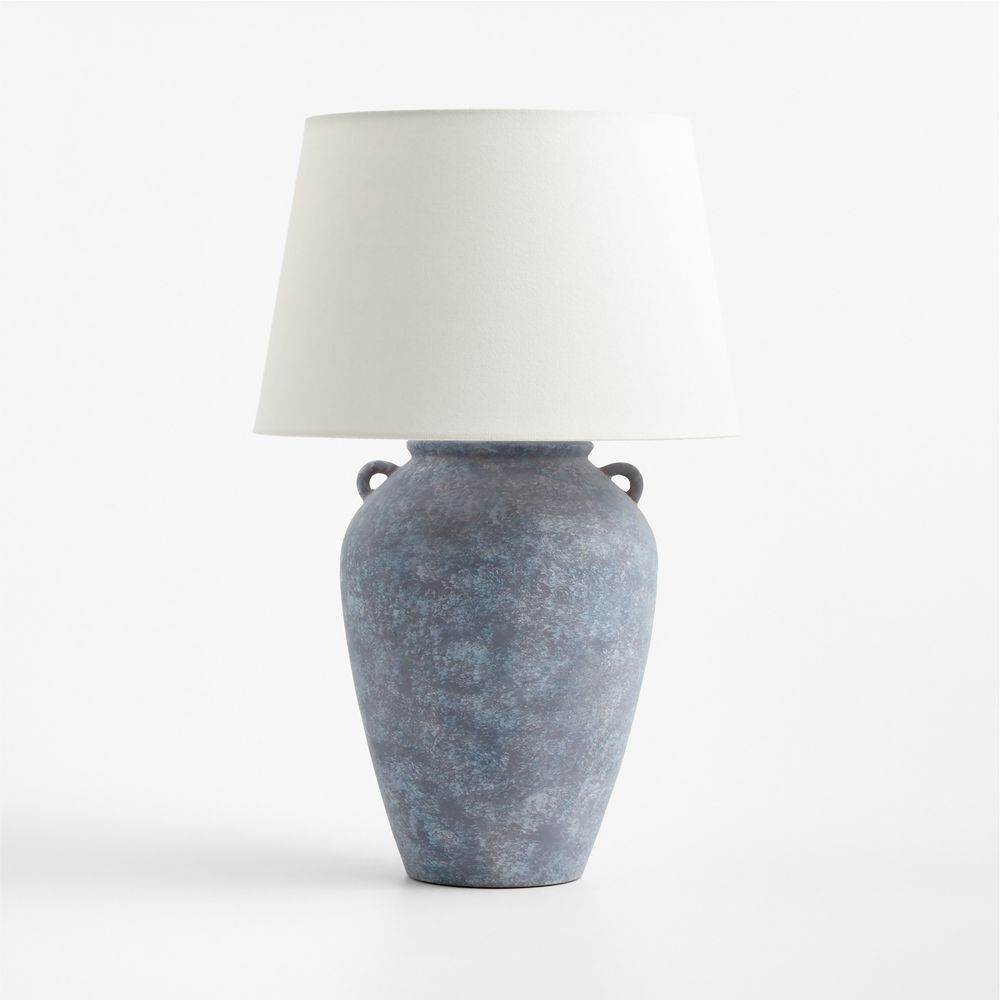 Alternative view of Pompeii Slate Small Ceramic Table Lamp 22"