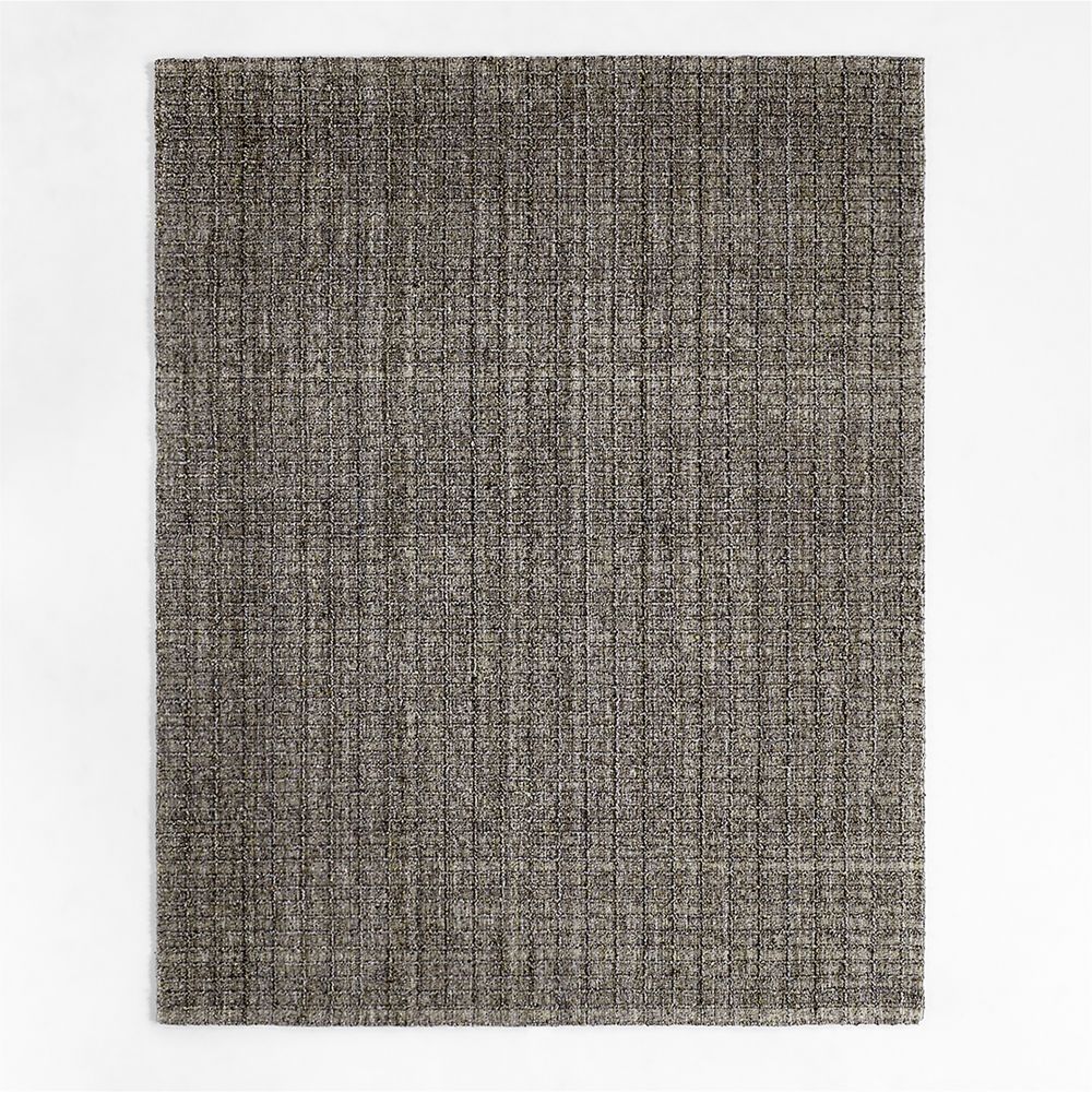 Arles Performance Wool Handwoven Dark Grey Area Rug