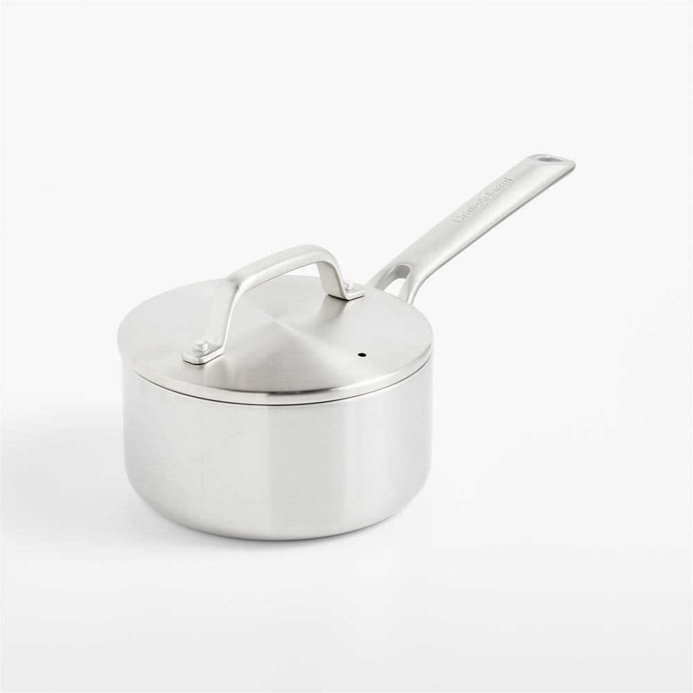Crate & Barrel EvenCook Stainless1.66-Qt. Stainless Steel Saucepan