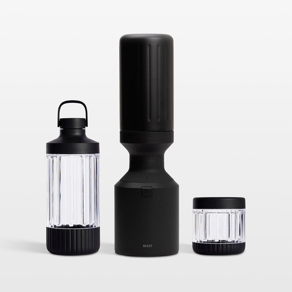 Beast Blender Mega Plus 1200 Stainless Steel in Black