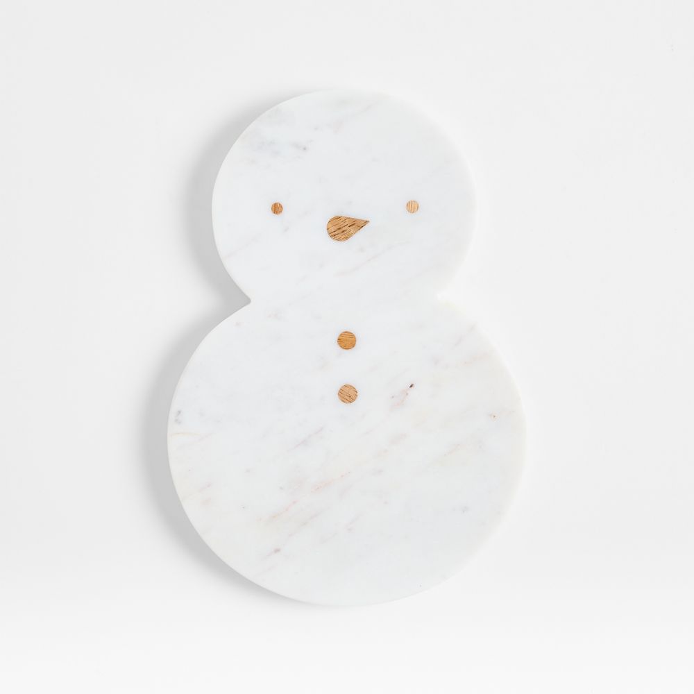 Snowman Marble Trivet