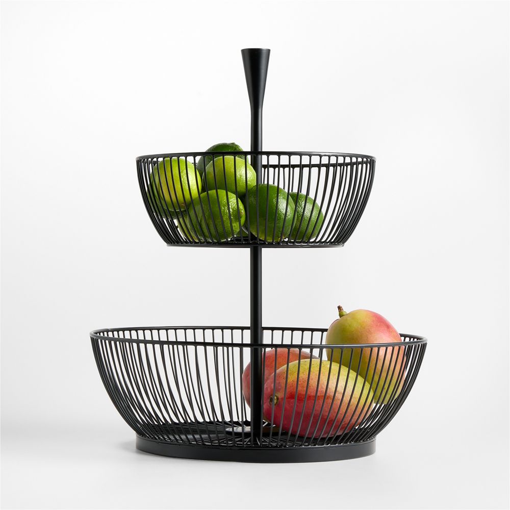 Arlo Metal 2-Tier Fruit Basket