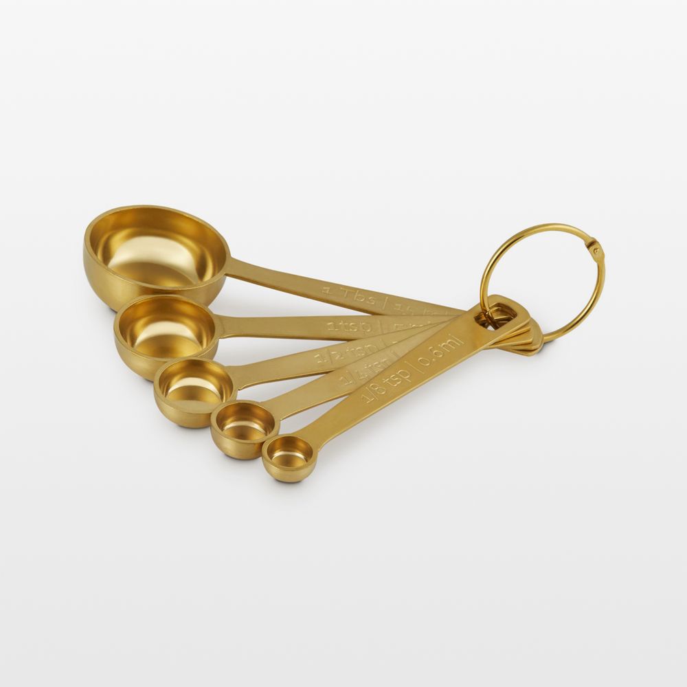 Le Creuset 5-Piece Gold Measuring Spoon Set