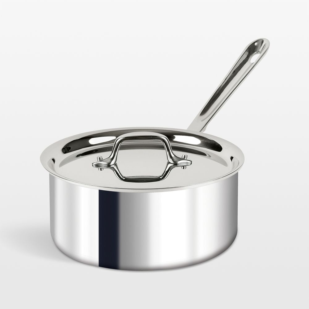 All-Clad D3 Stainless Steel 3-Qt. Saucepan with Lid