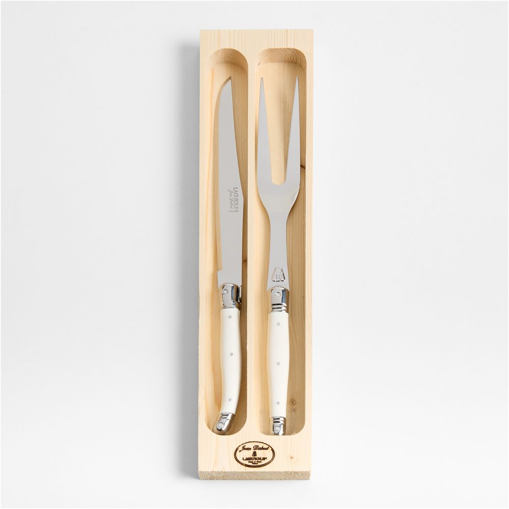 Jean Dubost Laguiole White Carving Set