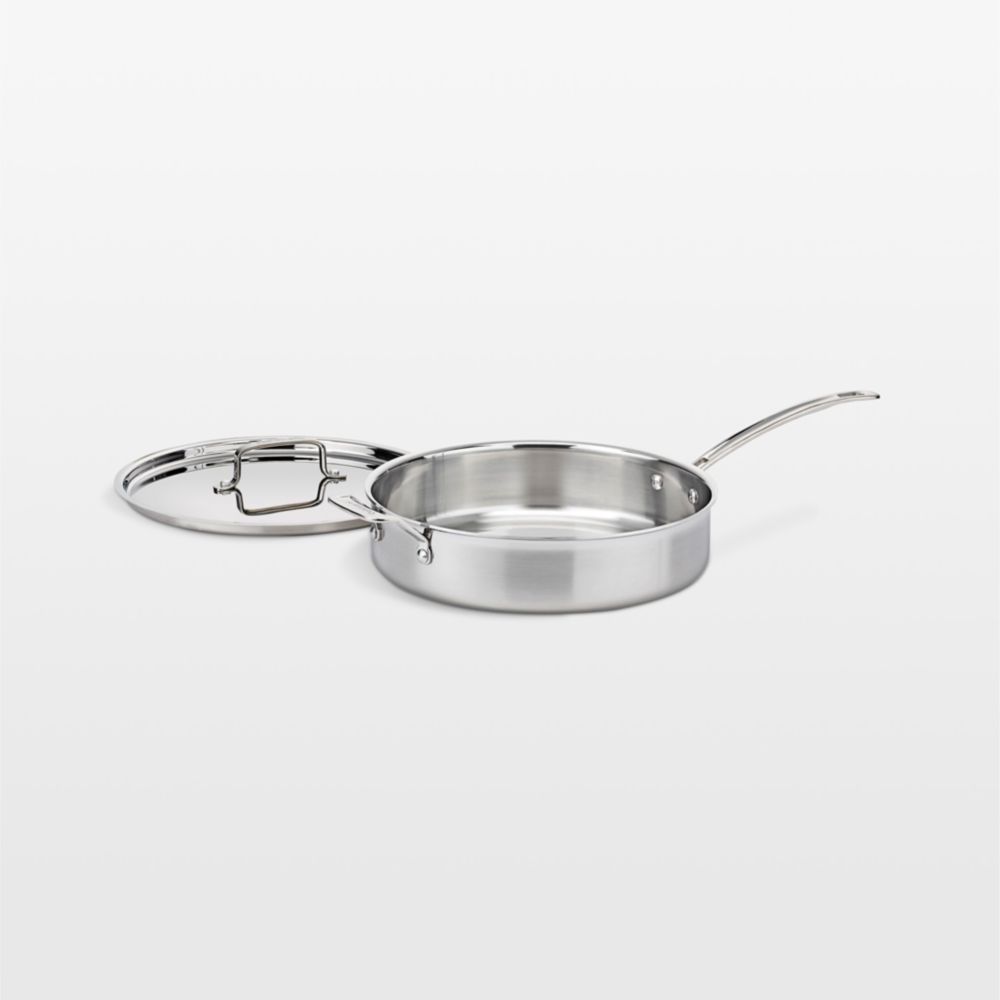 Cuisinart Multi-Clad Pro Tri-Ply Stainless Steel 5.5-Qt. Saute Pan with Helper Handle and Lid