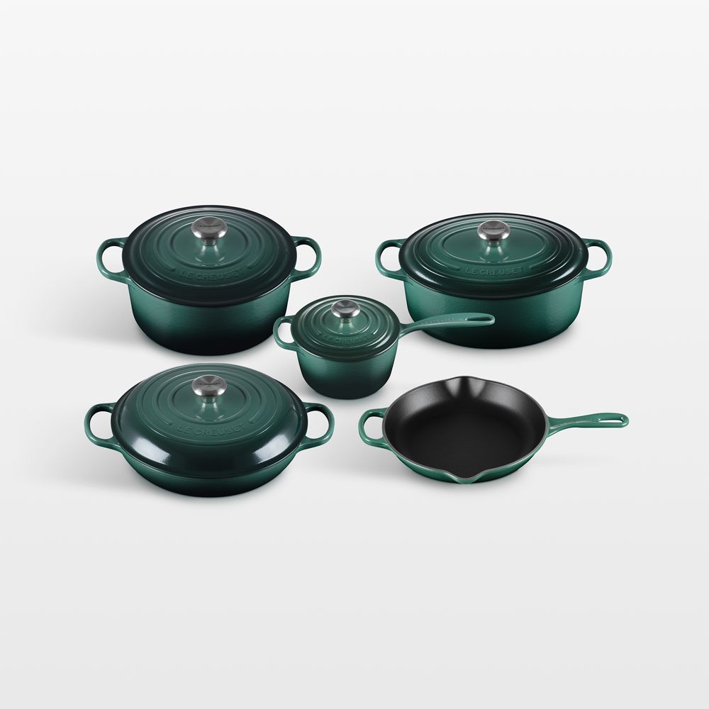 Le Creuset Signature Artichaut Enameled Cast Iron 9-Piece Cookware Set