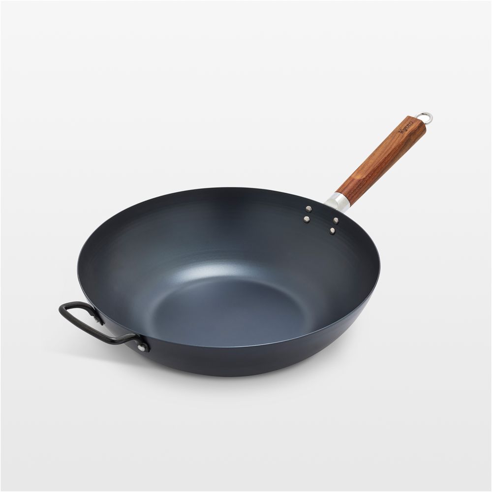 GreenPan Kyoto 14" Carbon Steel Wok with Helper Handle