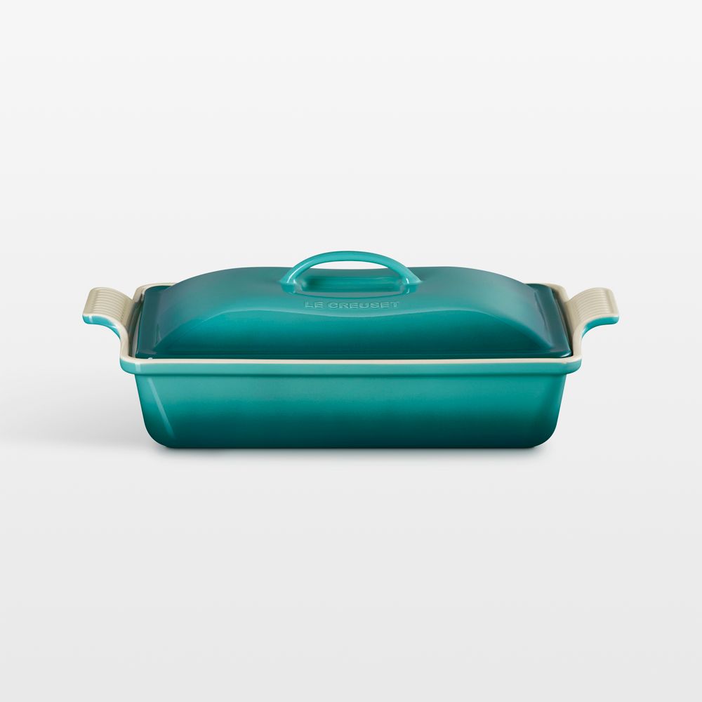 Le Creuset Heritage 4-Qt. Riviera Covered Rectangular Ceramic Baking Dish with Lid