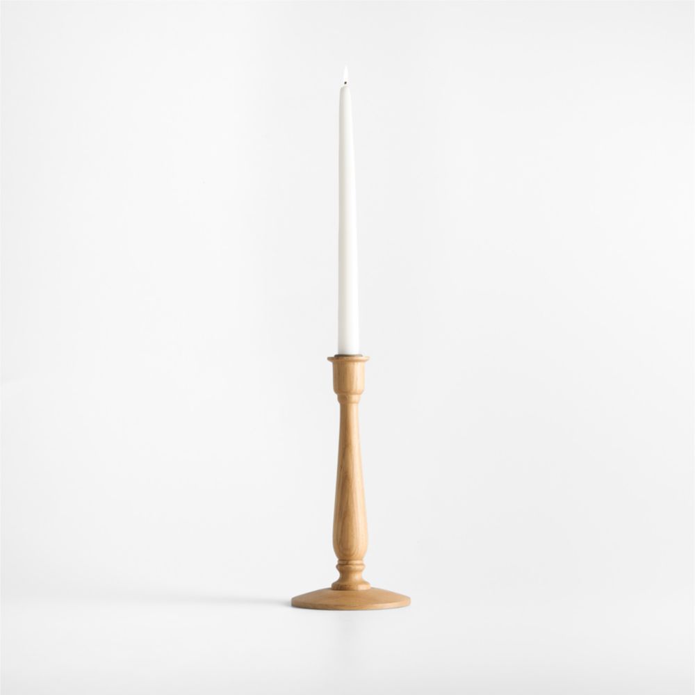 Simson Oak Wood Taper Candle Holder- Image 4