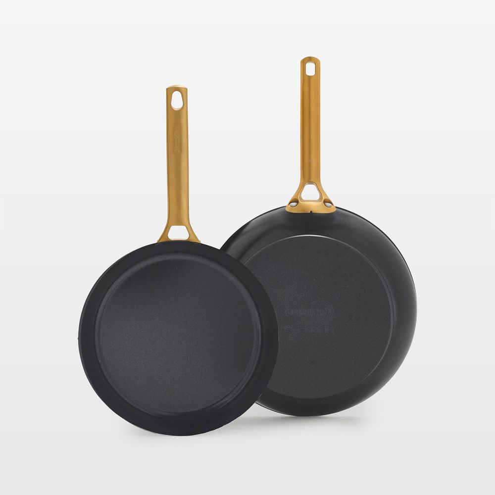 GreenPan Reserve Pro Black Ceramic Nonstick 10" and 12" Fry Pans Set