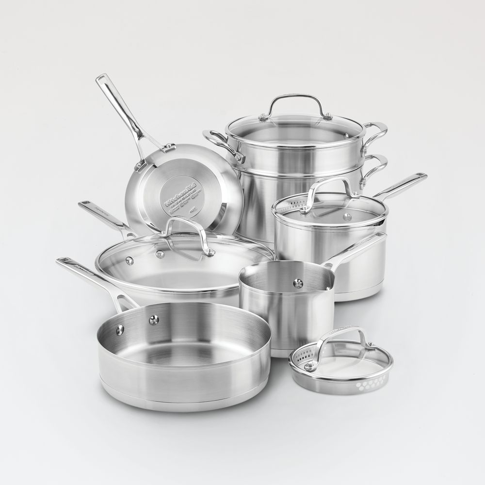 KitchenAid Stainless Steel 11-Piece Cookware Set