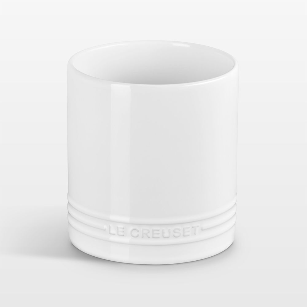 Le Creuset White 40-Oz. Stoneware Utensil Crock
