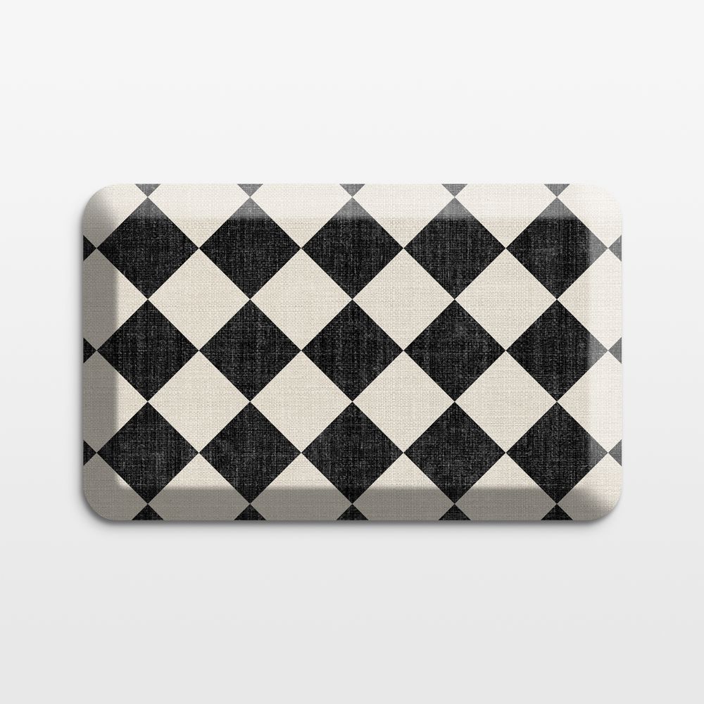 GelPro Diamond Black Comfort Kitchen Mat, 20"x32"