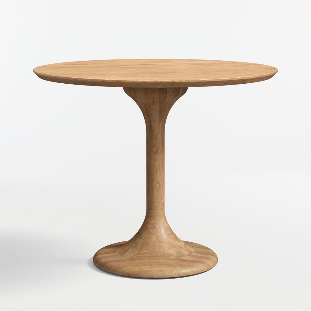 Nero Natural Wood Bistro Dining Table (36"-60")