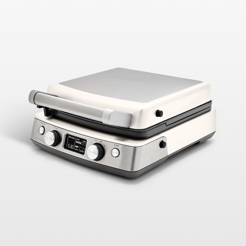 GreenPan Elite 4-Square Waffle Maker in Cloud Cream