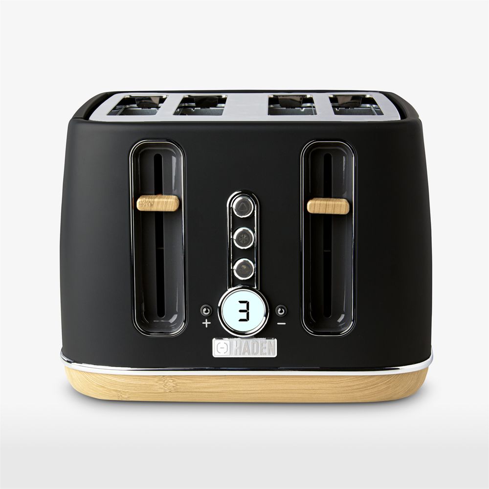 HADEN Dorchester 4- Slice Matte Black Toaster