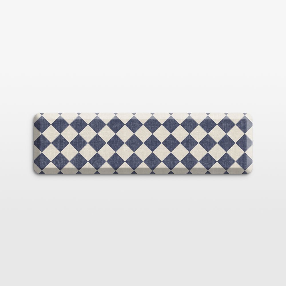 GelPro Diamond Indigo Comfort Kitchen Mat, 20"x72"